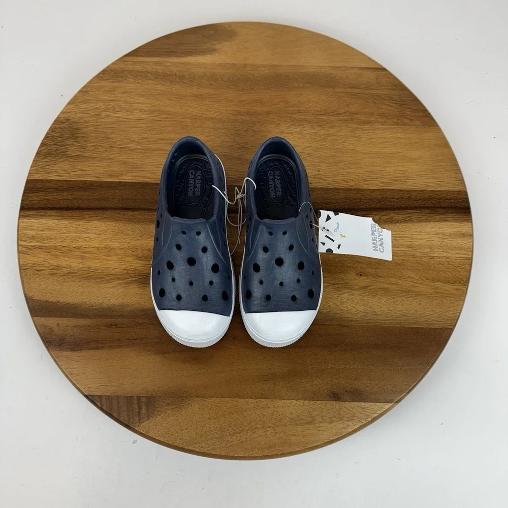 New Little Kids Harper Canyon Navy Blue‎ Water Slip On Sneakers Shoes Sandals 10